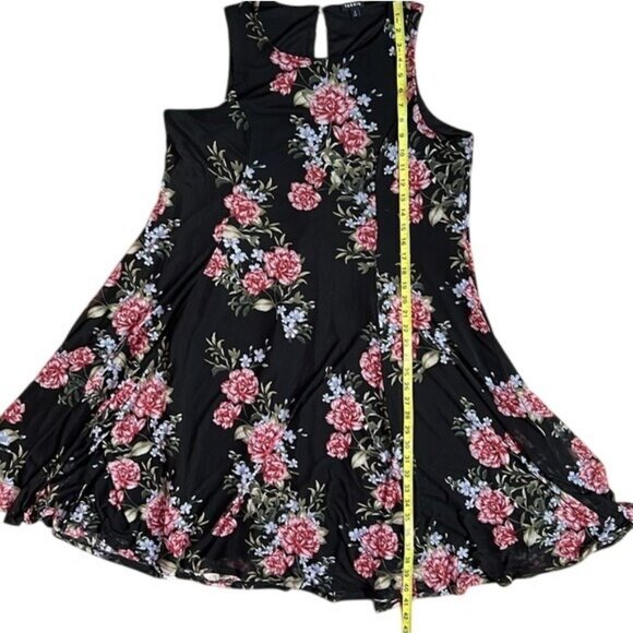 Torrid 2 Women Sleeveless Dress Floral Mesh Lined Stretch Size 2X Party Holiday - Picture 9 of 10